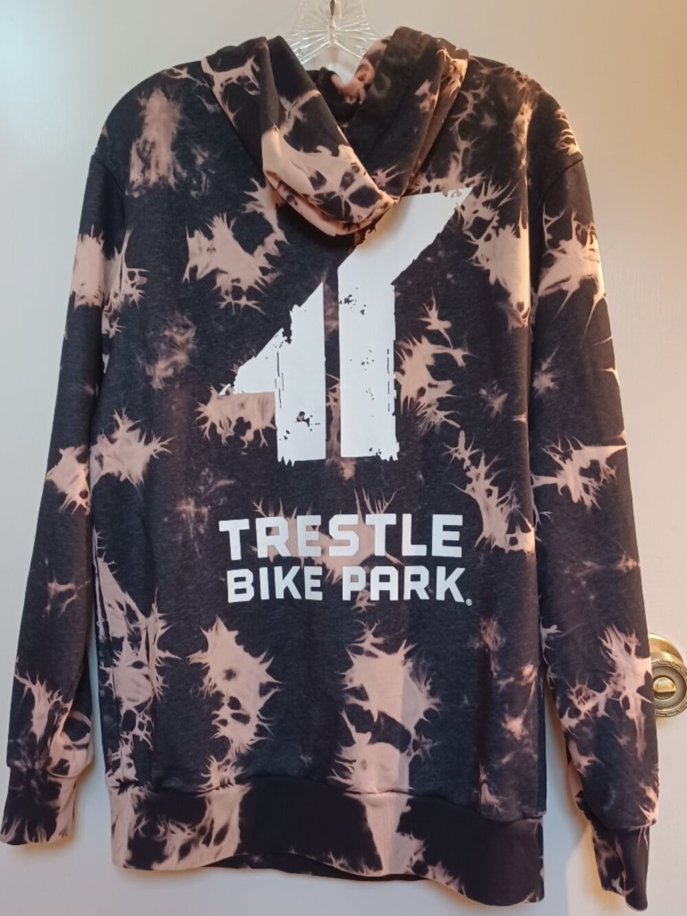 Trestle Bike Park (Colorado) Hoodie Unisex Medium French Terry Tie Dye Quality!